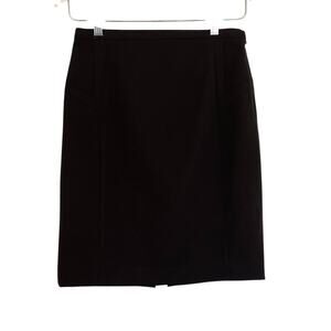 Express Design Studio Brown Pencil Skirt, Classic, Capsule Wardrobe Basic, 6